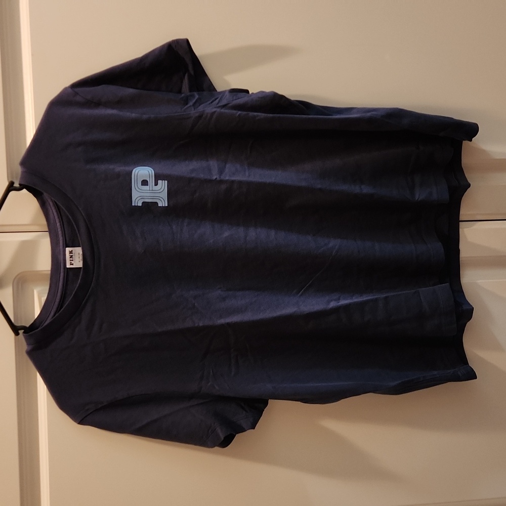 Victoria secret Cotton Short-Sleeve T-Shirt midnight navy size xl nwot